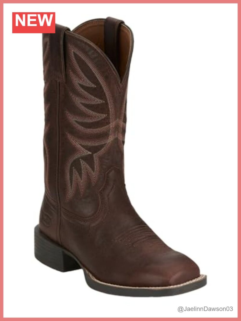 Women's Leather Square Toe Pull-On Ankle Boots Low Heel